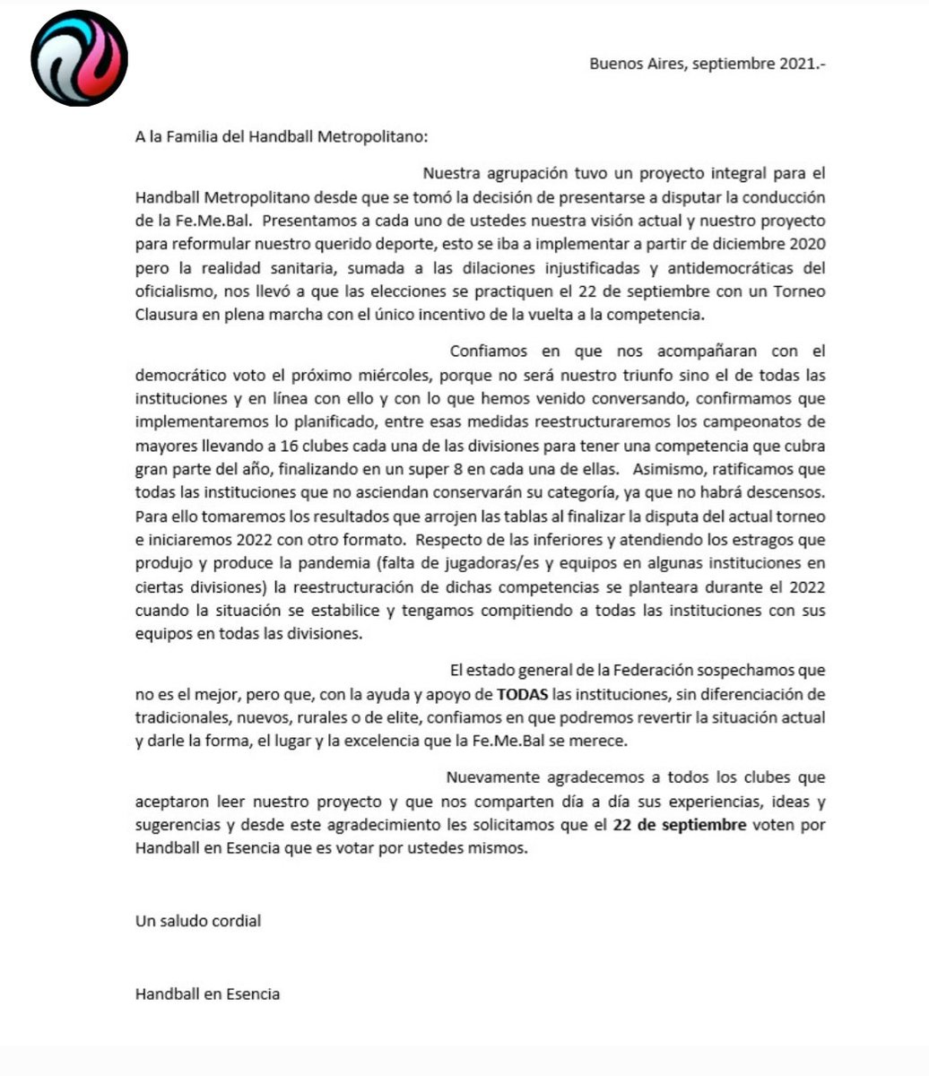 Solo faltan 6 dias . . . 🗳🤾‍♀️🤾‍♂️