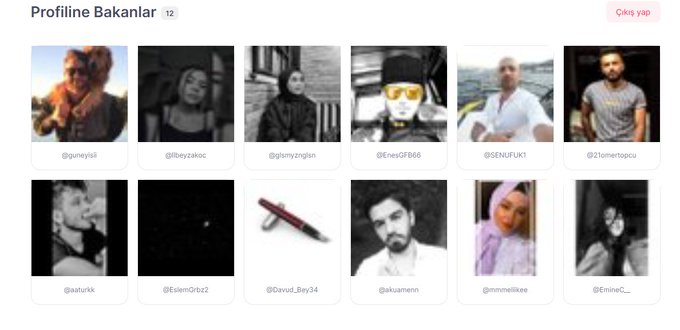 Eski flörtlerim sagolun profilimi inceliyorsunuz ama ben görüyorum stalkda.com sayesinde ahaha  

Profilime Bakanlar