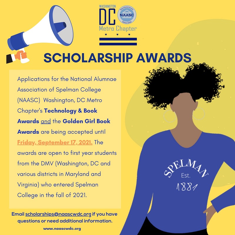 NAASC Washington DC Metro Chapter (@naascwdc) on Twitter photo EXTENDED DEADLINE!!
@NAASCWDC scholarship applications will now be accepted until 11:59 pm on Monday, September 20, 2021. Get information on our various scholarships on the NAASCWDC website: naascwdc.org
Got questions? Please contact: scholarships<a href="/naascwdc/">NAASC Washington DC Metro Chapter</a>.org. EXTENDED DEADLINE!!
@NAASCWDC scholarship applications will now be accepted until 11:59 pm on Monday, September 20, 2021. Get information on our various scholarships on the NAASCWDC website: naascwdc.org
Got questions? Please contact: scholarships<a href="/naascwdc/">NAASC Washington DC Metro Chapter</a>.org.
