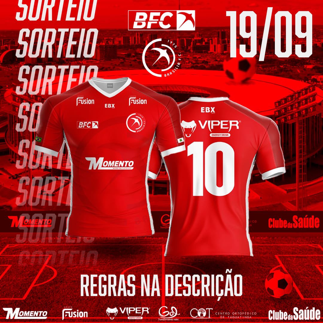 Brasilia_FC's tweet photo. AÔOOO, chegamos na semana de estreia do Brasília no campeonato! E para comemorar, sortearemos uma camisa oficial do clube!
Para participar, é simples, basta seguir o Colorado aqui no Twitter e marcar dois amigos nos comentários desse tweet aqui!
#AvanteColorado https://t.co/FYvccrcNim