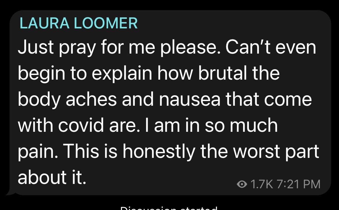 Even after getting her EUA Regeneron, she still is struggling, it’s almost like she should have gotten the vaccine 🙄