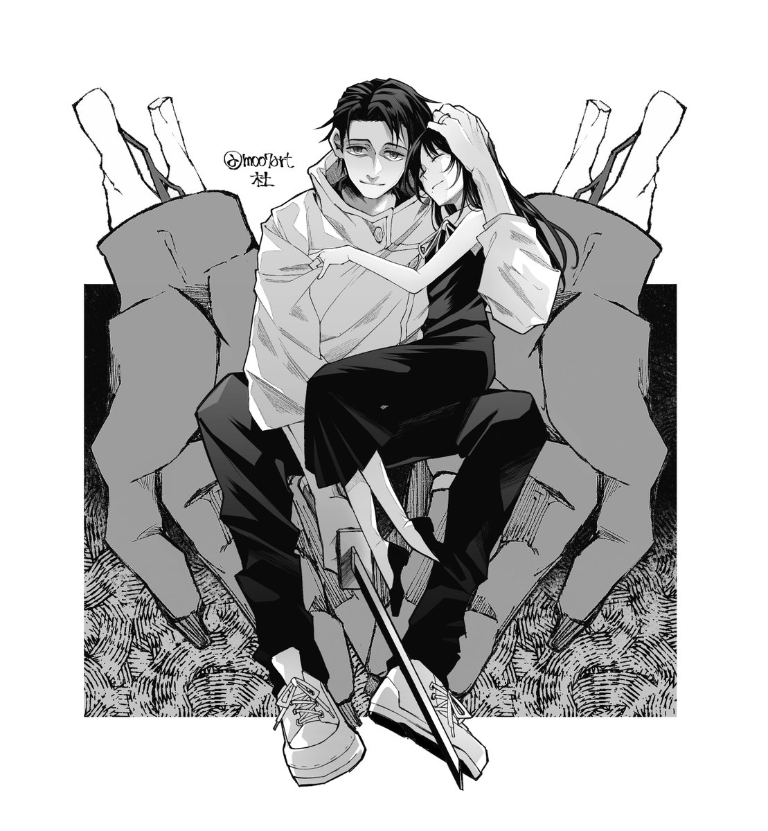 乙骨憂太 乙骨先輩とリカちゃん 呪術廻戦 読んだら描きたくなりました 杜 太夫の漫画