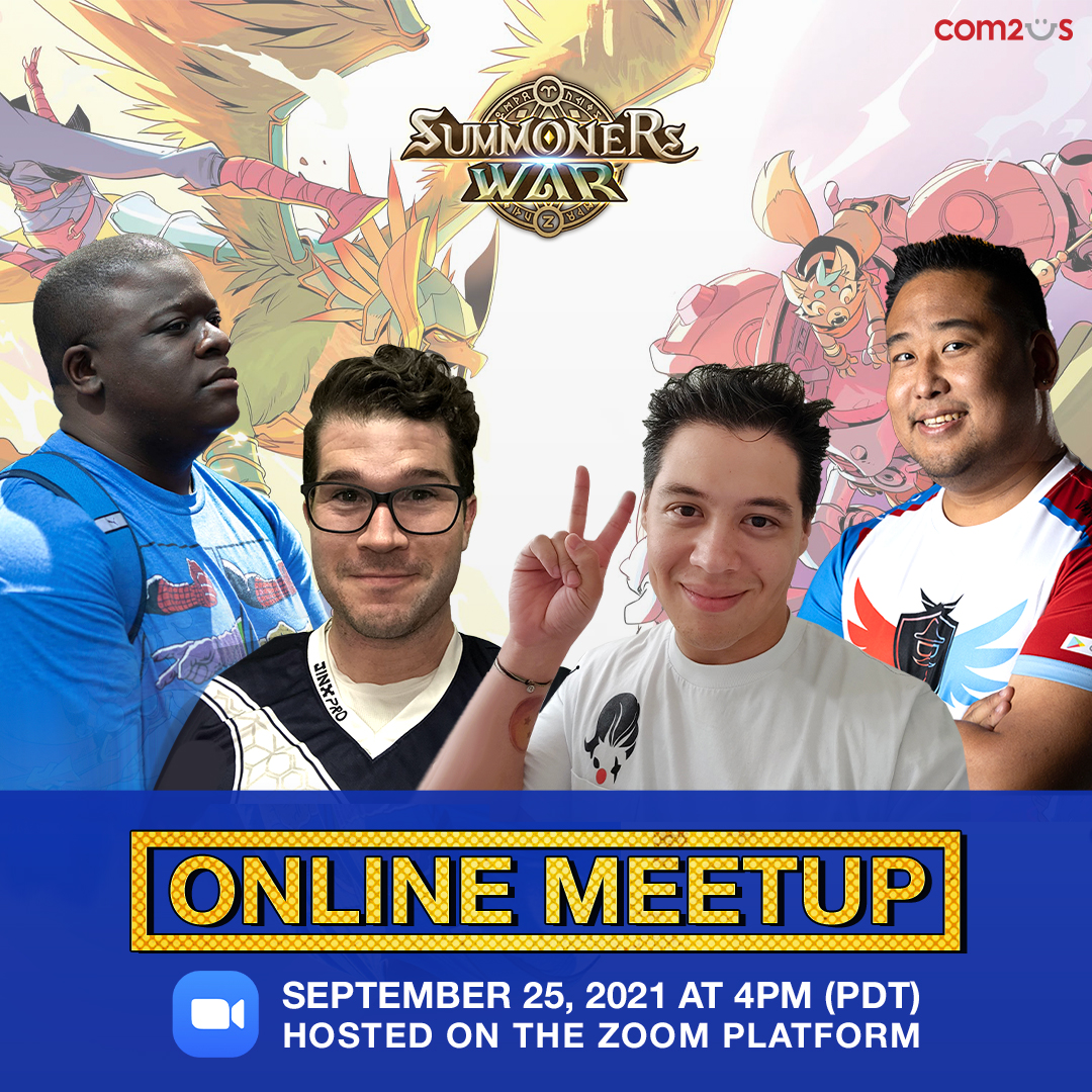 summonerswarapp's tweet photo. #SummonersWar ~ September Online Meetup🎀

Join us for our monthly ONLINE #meetup taking place on September 25th @4PM PDT.
Have a chance at winning an issue of the Summoners War: Legacy comic or a Nine-tails Figurine! 

Register NOW!👇
🎟️https://t.co/TMY2oFUSR4

#SW #Com2us #Zoom https://t.co/yZFHYonhTM