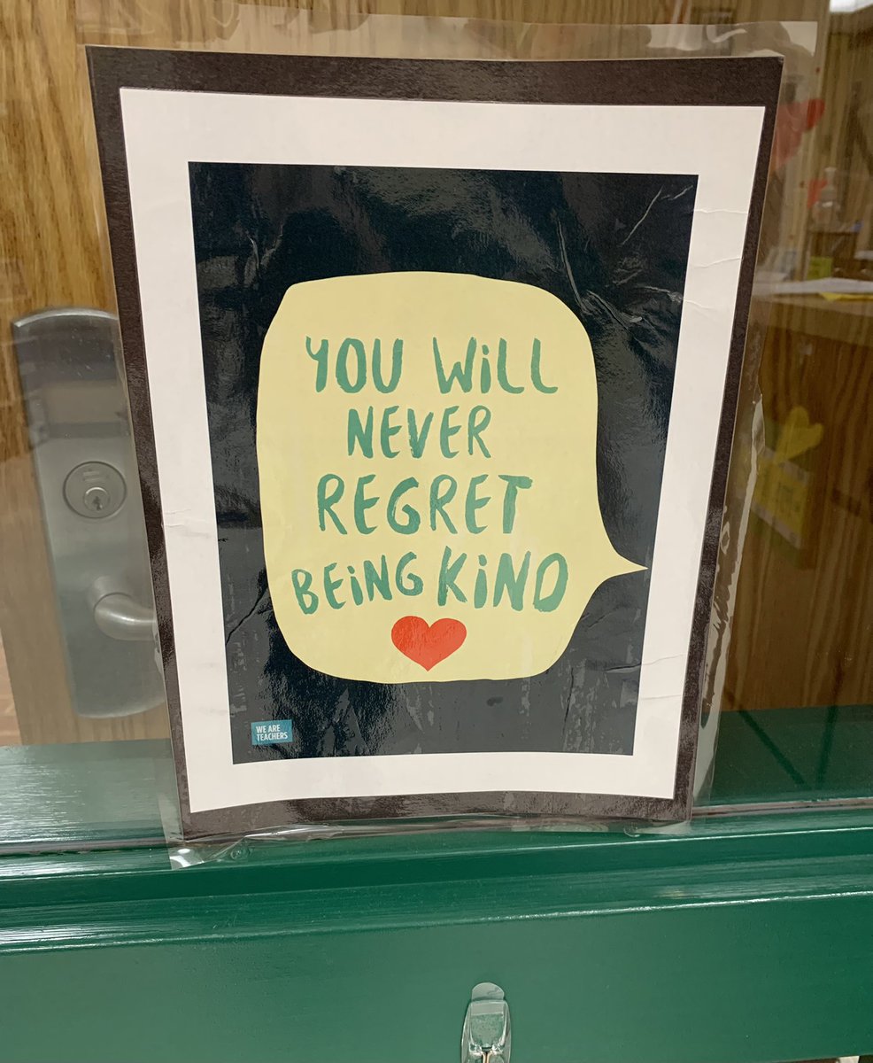 “You will never regret being kind.”
