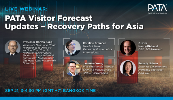 PATA_HQ's tweet image. Delve into the latest #PATA Visitor Forecasts w/ 5 leading #travelresearch experts. Get updates on #travel outlooks, consumer spend, key travel categories, booking channels, sentiments &amp;amp; more. bit.ly/3Ei8ZVz
@PolyUSHTM @TRAVELSAT_Index @Euromonitor @ForwardKeys @STR_Data