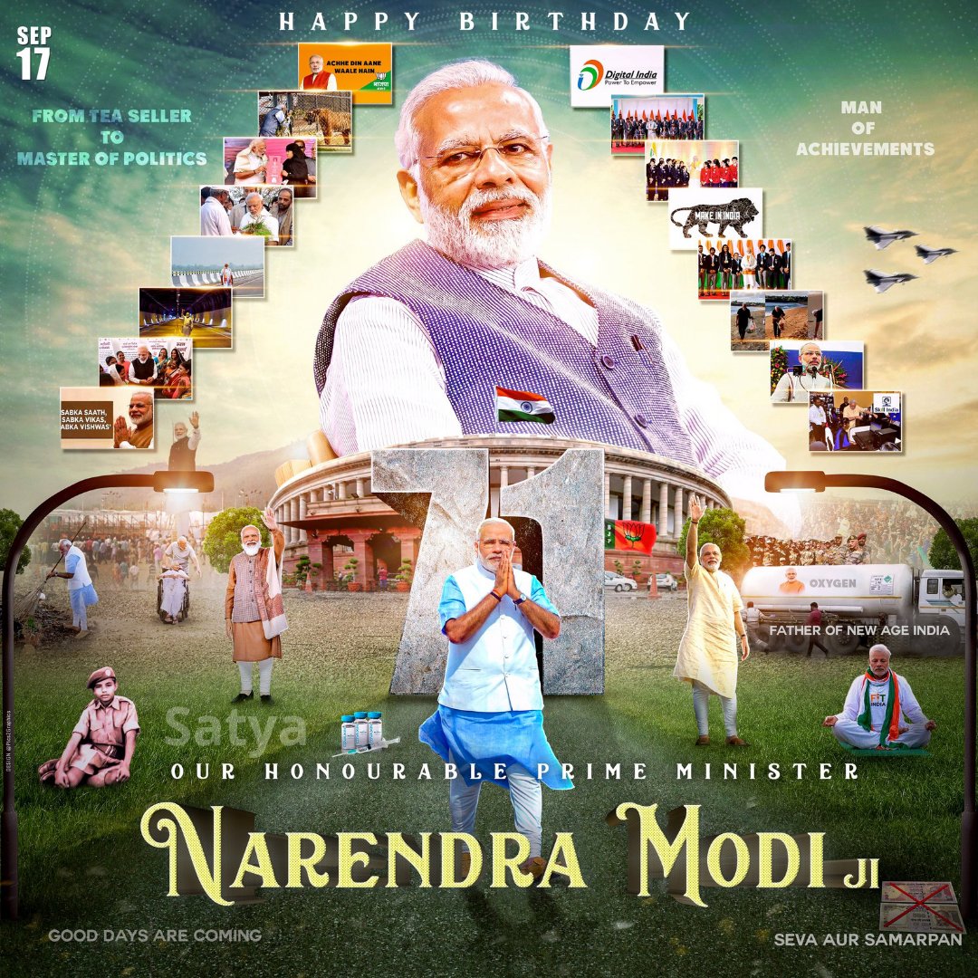 PushkarDeo1's tweet photo. 💚The man of humanity😍
💚The man of commitment
💚The man of  simplicity
💚The man of dedication
💚The man of inspiration💯
💚The man of dignity
All the above character in a single person named as 
@narendramodi
#HappyBdayModiji https://t.co/ioYCjQl14j