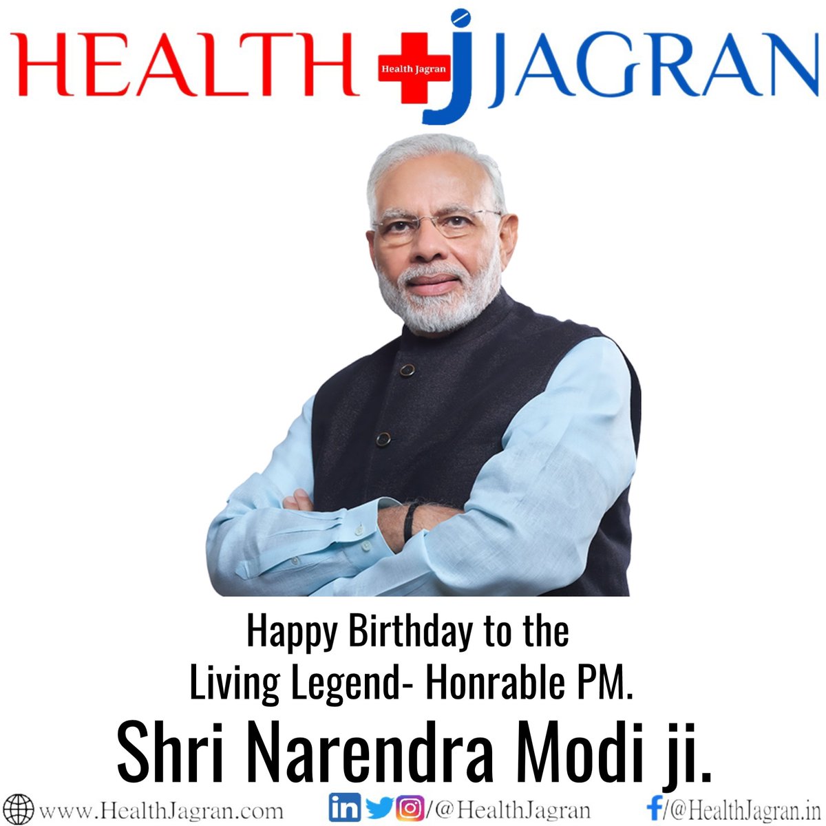 HealthJagran's tweet photo. Wish you a very happy birthday!!! @narendramodi @PMOIndia #HappyBirthdayModiji #NarendraModi #HappyBirthday #HappyBdayModiji #HealthJagran https://t.co/bsYiDOhUqj