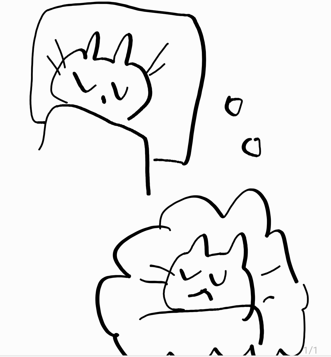 unposted cat doodles from the last few days 
