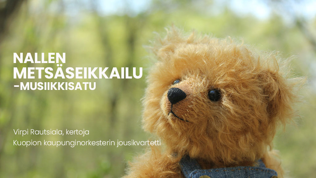 Kuopion kaupunginteatteri (@kuopionteatteri) on Twitter photo Kuopion kaupunginorkesteri ja Kuopion kaupunginteatteri järjestävät Nallen metsäseikkailu -musiikkisadun 8.–9.10.2021.
Lapsille suunnatussa musiikkisadussa kuullaan tarina erään nallen seikkailusta. Vapaa pääsy!
kuopionkaupunginteatteri.fi/ajankohtaista/…
#kuopio <a href="/Kuopionkaupunki/">Kuopion kaupunki</a> Kuopion kaupunginorkesteri ja Kuopion kaupunginteatteri järjestävät Nallen metsäseikkailu -musiikkisadun 8.–9.10.2021.
Lapsille suunnatussa musiikkisadussa kuullaan tarina erään nallen seikkailusta. Vapaa pääsy!
kuopionkaupunginteatteri.fi/ajankohtaista/…
#kuopio <a href="/Kuopionkaupunki/">Kuopion kaupunki</a>