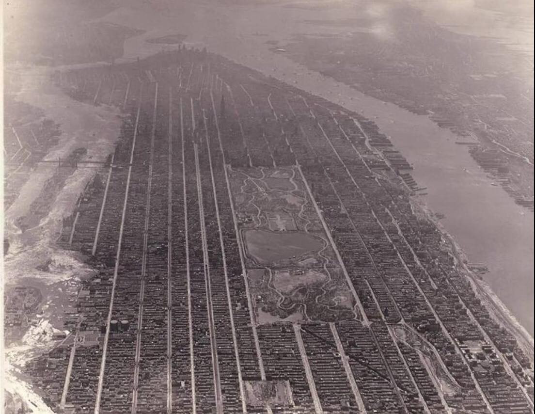 Photo aérienne de Manhattan en 1931 ..