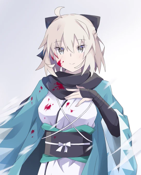 「・・・終わりました
   マスター お怪我はありませんか?」
 #FGO  
 #FGO絵描きさんと繋がりたい 