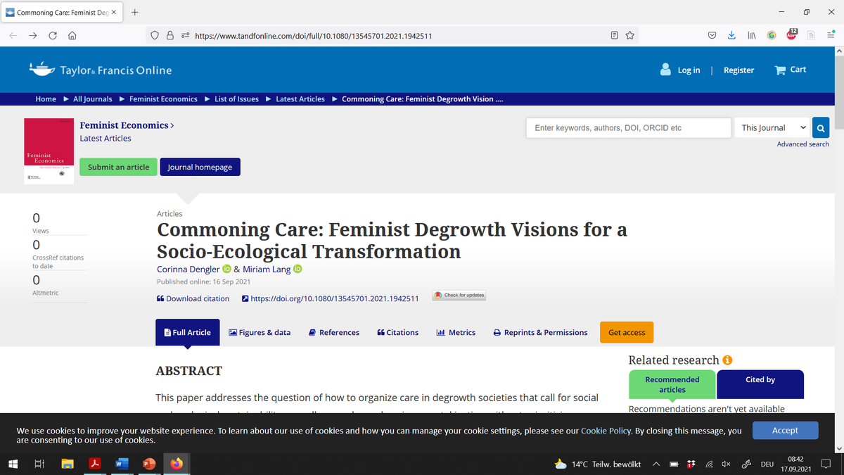 corinna_viajera's tweet photo. Very excited to share Miriam Lang's & my article on #CaringCommons & #feministdegrowth, published this very day in @FeministEcon:
https://t.co/TiTAOpjbhE
@R_Degrowth @degrowth_info @fem_degrowth @IAFFE @ISEE_degrowth21 @DegrowthVienna https://t.co/qVqXqWk0Ge