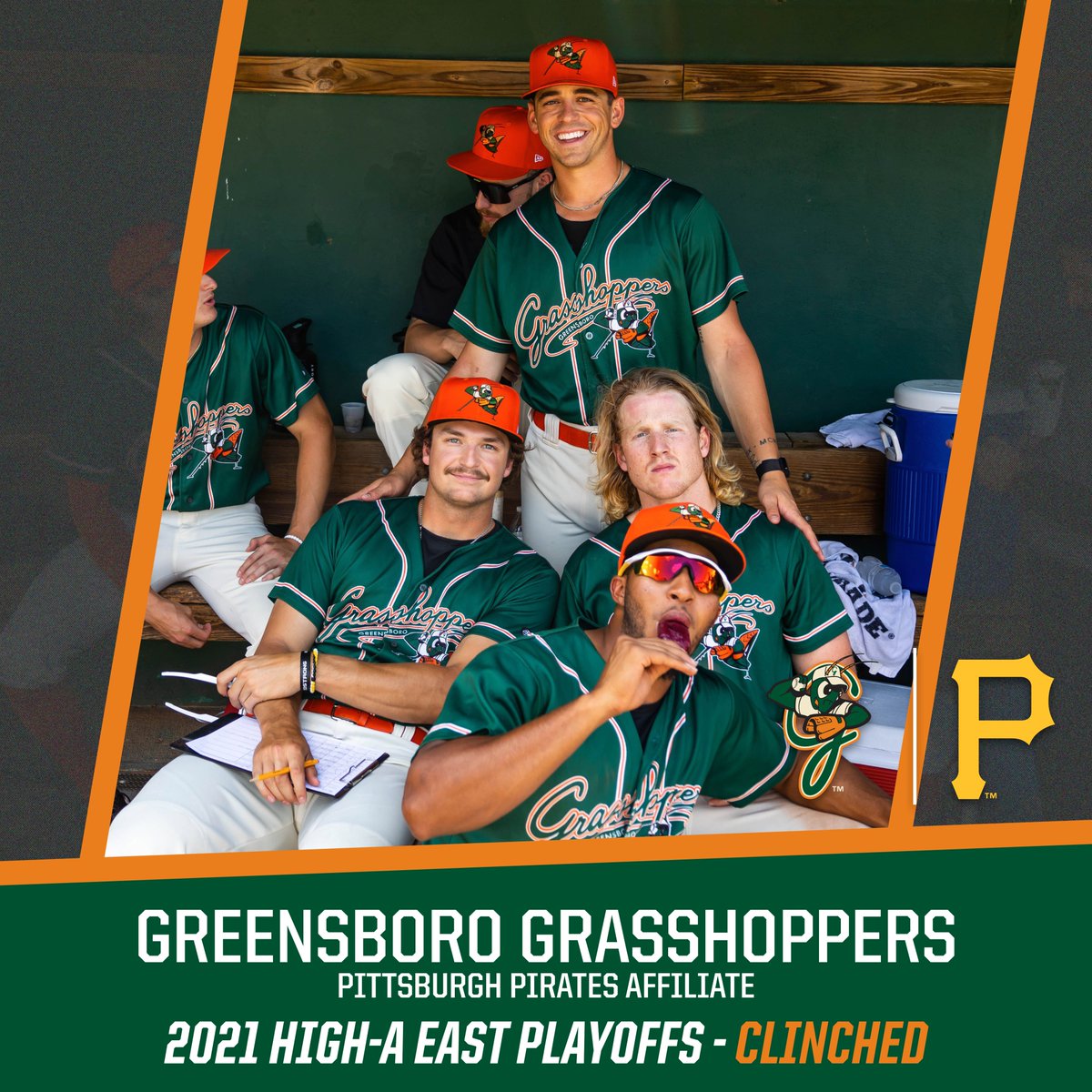 The Grasshoppers are headed to the playoffs!

Greensboro makes a date with Bowling Green in the High-A East Finals: atmilb.com/39bckrc