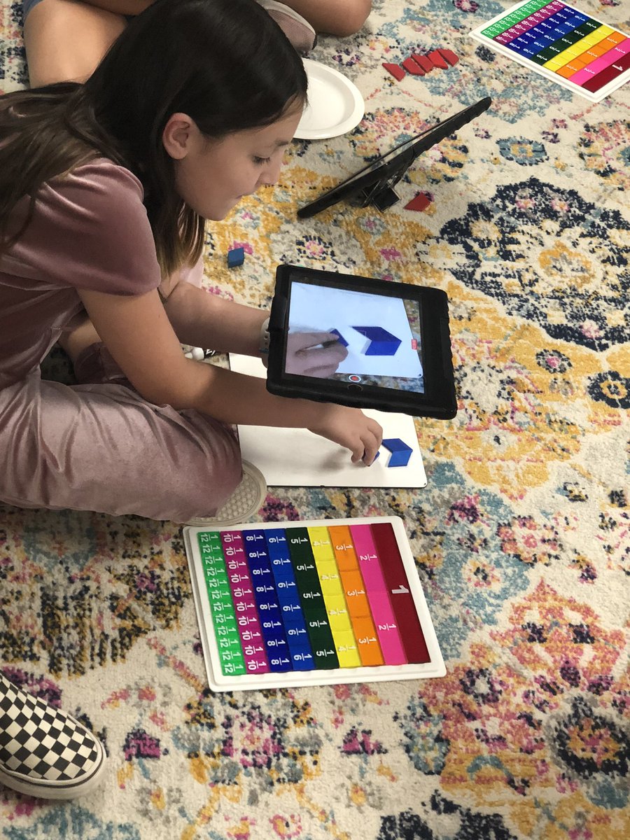 afulton345's tweet photo. Thank you to @MrsKemper for the amazing fractions activity! I loved seeing the how my @GowanGators chose different manipulatives and @AppleEDU apps to demonstrate understanding of fraction concepts #appledistinguishedschool #gatorsareamazing #whycrane https://t.co/8bi2j4Akxh