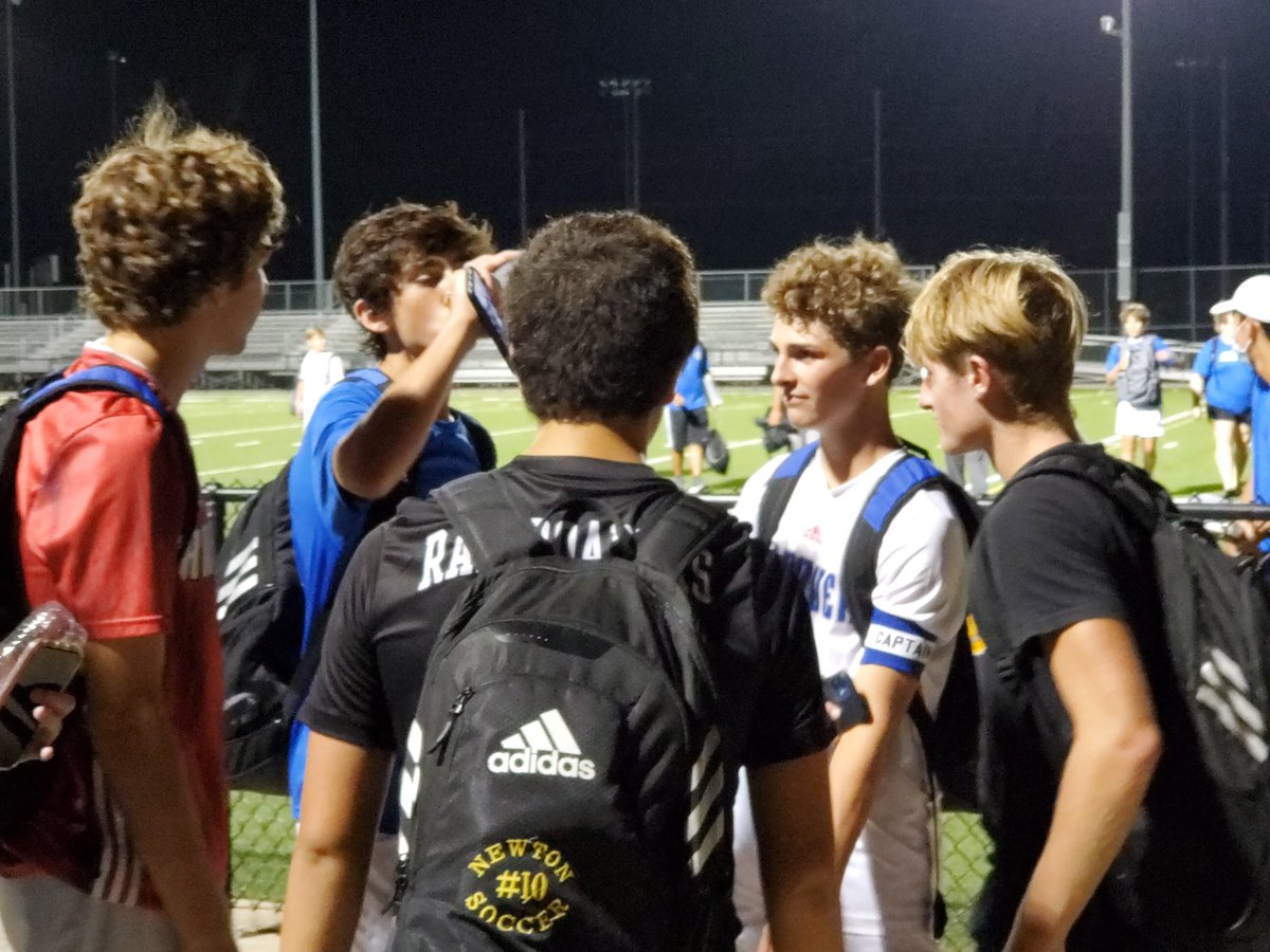 Varsity soccer lost to Andover in double overtime… which was tough. BUT, even after a hard fought game, seeing the players from both teams come together laughing and talking after the game… that’s worth celebrating. #kidsthesedays