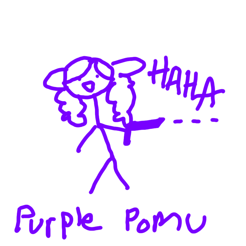 purple pomu go pew pew now in HD #Artsuki. 