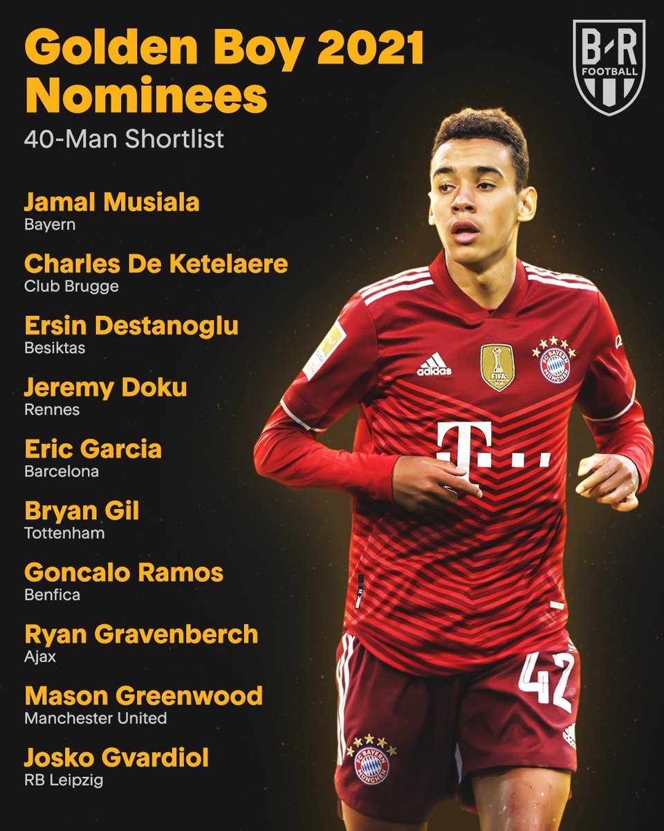 IDGoonerscom's tweet photo. 3 pemain Arsenal, yaitu: Gabriel Martinelli, Bukayo Saka, dan William Saliba masuk dalam 40-Man Shortlist nominees untuk Golden Boy 2021. https://t.co/EuCFDFXtzv