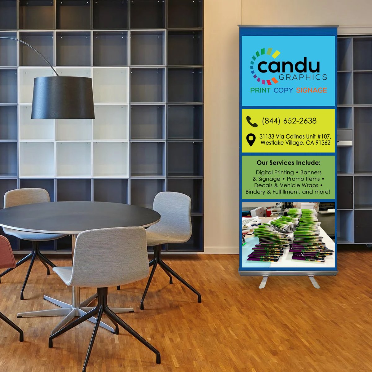 Candu_Graphics's tweet photo. Retractable banners are among the many services that we offer 😃 If you need any banners, vehicle decals, flyers, or posters printed... we can help! 👍
.
.
.
#WestlakeVillage #Camarillo #Banners #ThousandOaks #RetractableBanners https://t.co/o0zI74cK28