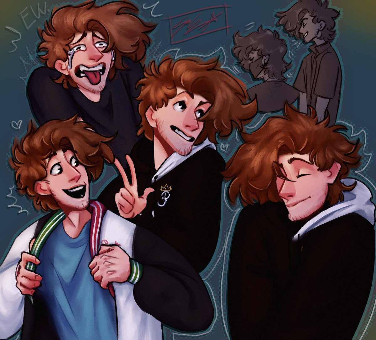 SaberStar_'s tweet photo. Ranboo expression sheet :D 
I feel like we needed more happyboo 

#ranboofanart #Ranboo #dreamsmp #dreamsmpfanart https://t.co/uGOZFPdqCx