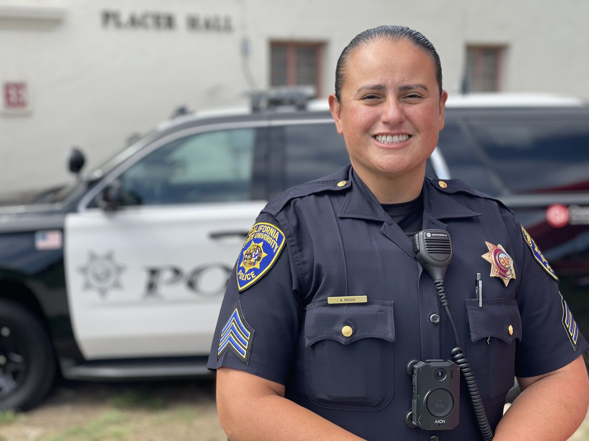 CI_Police's tweet photo. Please help us in giving a big @csuci welcome to our newest Sergeant, Arcelia Rosas!
Prior, Sgt. Rosas worked for @CSULBPolice and @csunpd.
#csuci #csucipolice
#NewOfficer #newsergeant #promoted
#Congrats
#Police #CIPolice
#csuchannelislands #cipd @calstate https://t.co/GqaChRZeNO