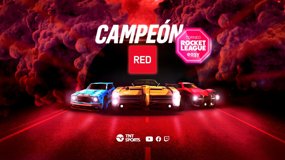 🥇🎮🏆 Campeón Red Esports 
 
Felicitaciones por ser los mejores del Torneo Easy Rocket League, más de 200 inscritos y ustedes tres lograron el premio máximo de convertirse los número uno del país 👏🇨🇱

#TNTEsports #RocketLeaguexTNTSports