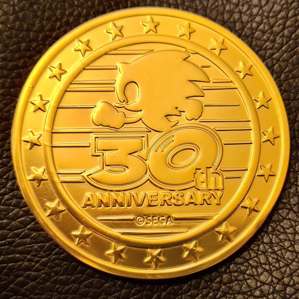 ソニック銀貨　Sonic the Hedgehog 30周年記念 TEP入り AP232433