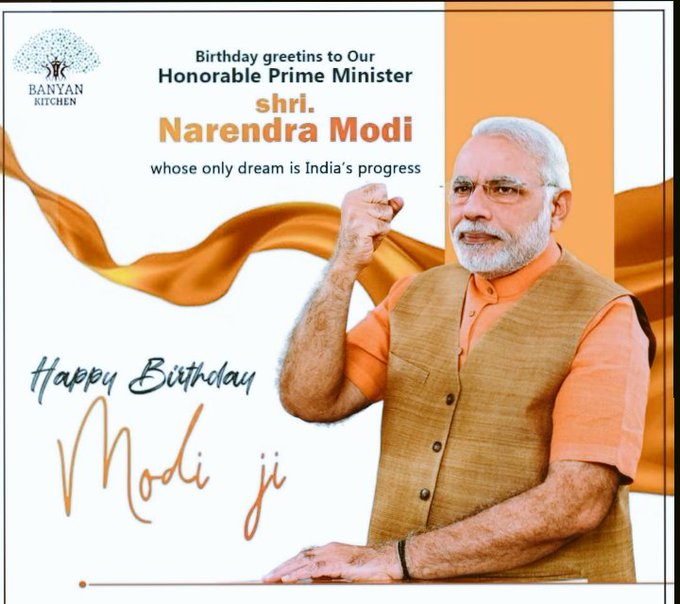 Happy Birthday to our great Prime minister Sri Narendra Modi ji 