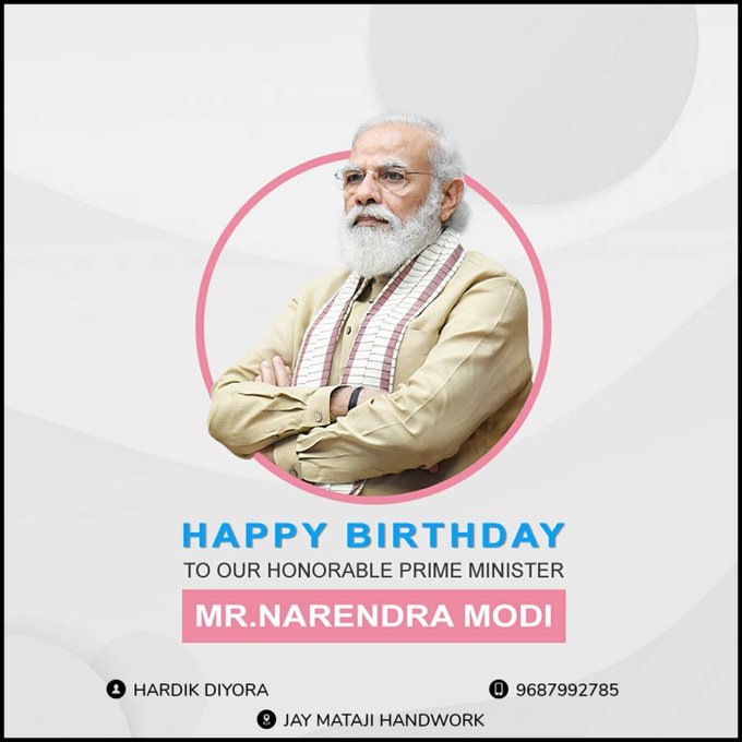 Happy Birthday Prime Minister
 # Shree Narendra Modi Sir...  