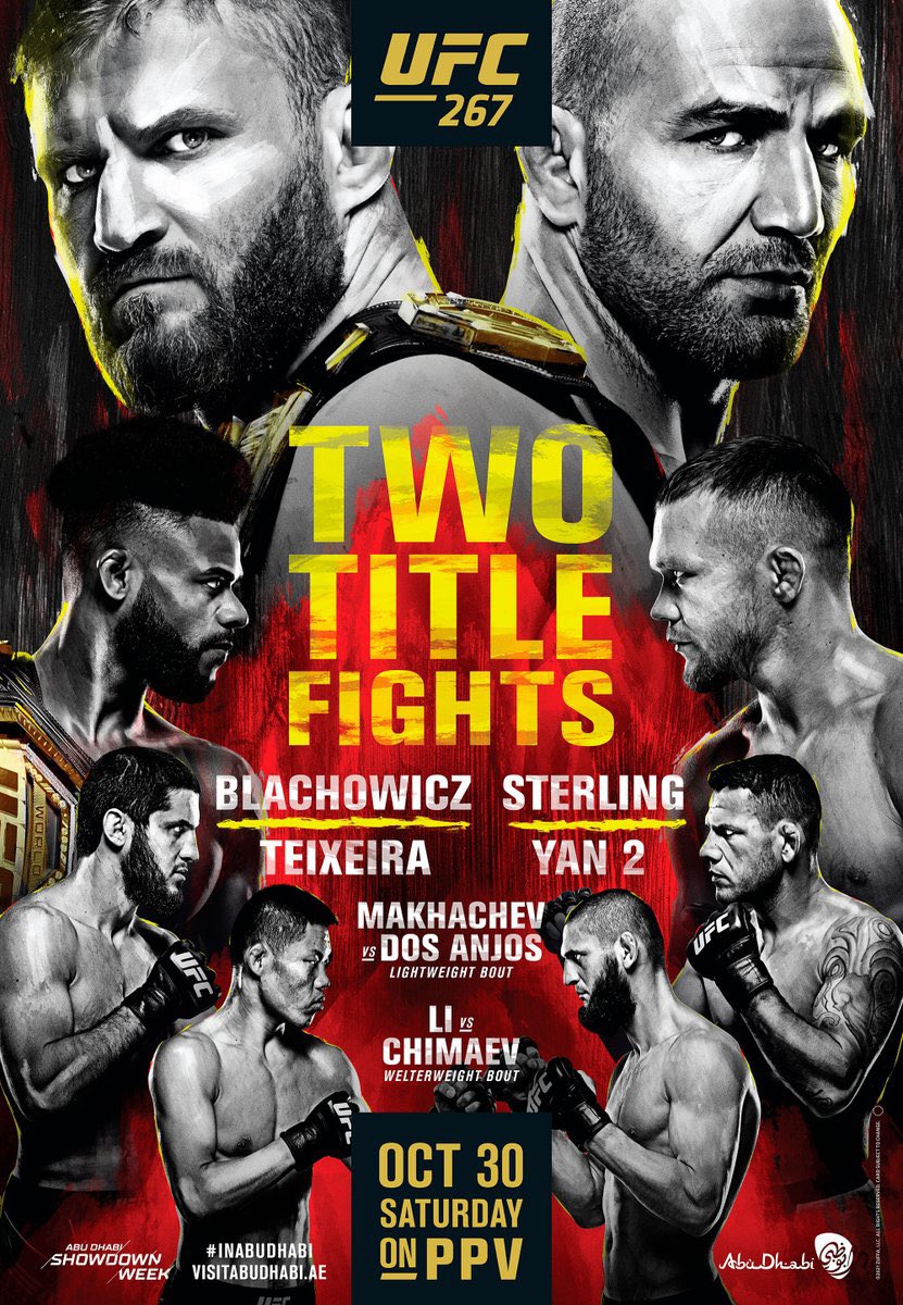 #UFC267 OFFICIAL POSTER OUT NOW