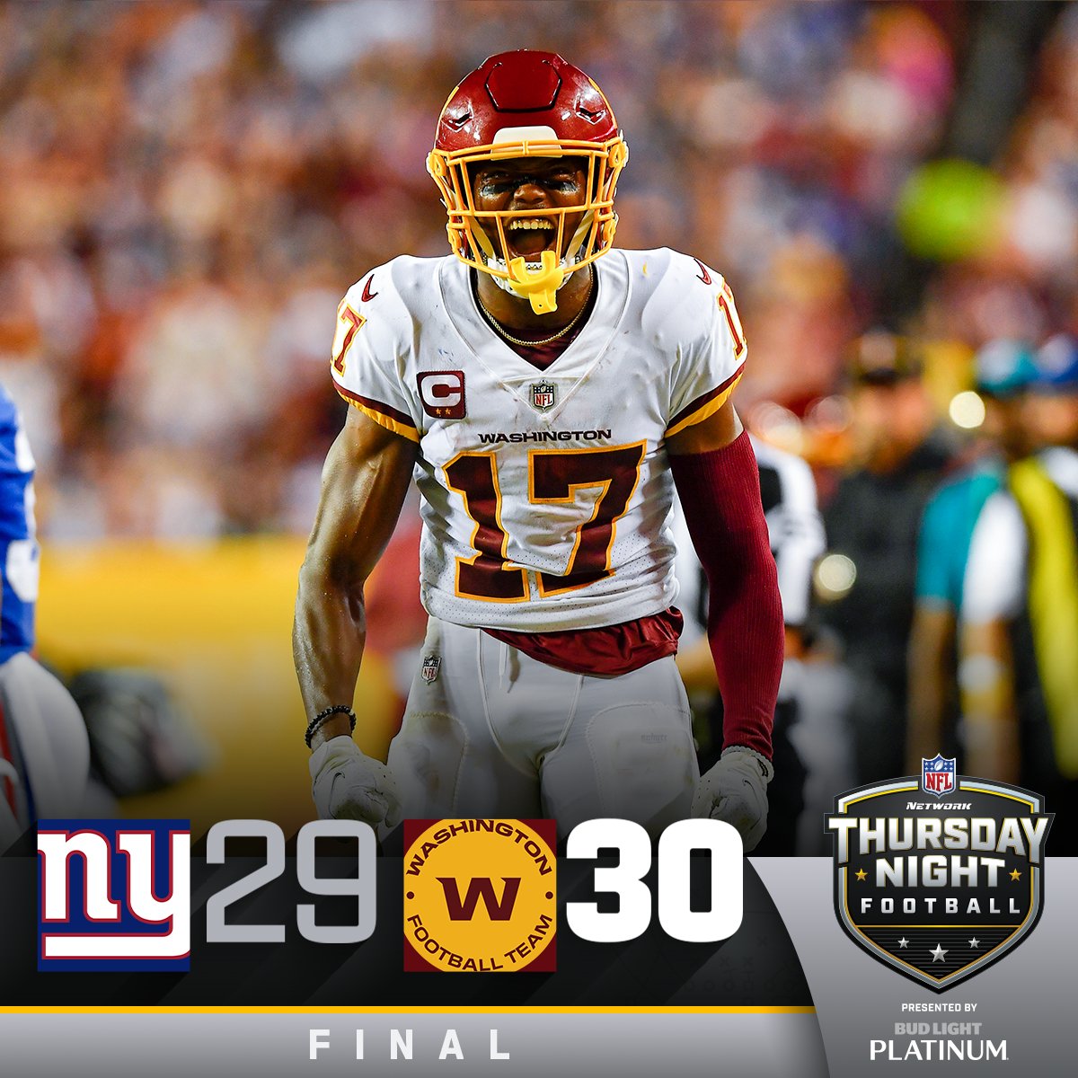 FINAL: @WashingtonNFL wins a THRILLER! #WashingtonFootball #NYGvsWAS