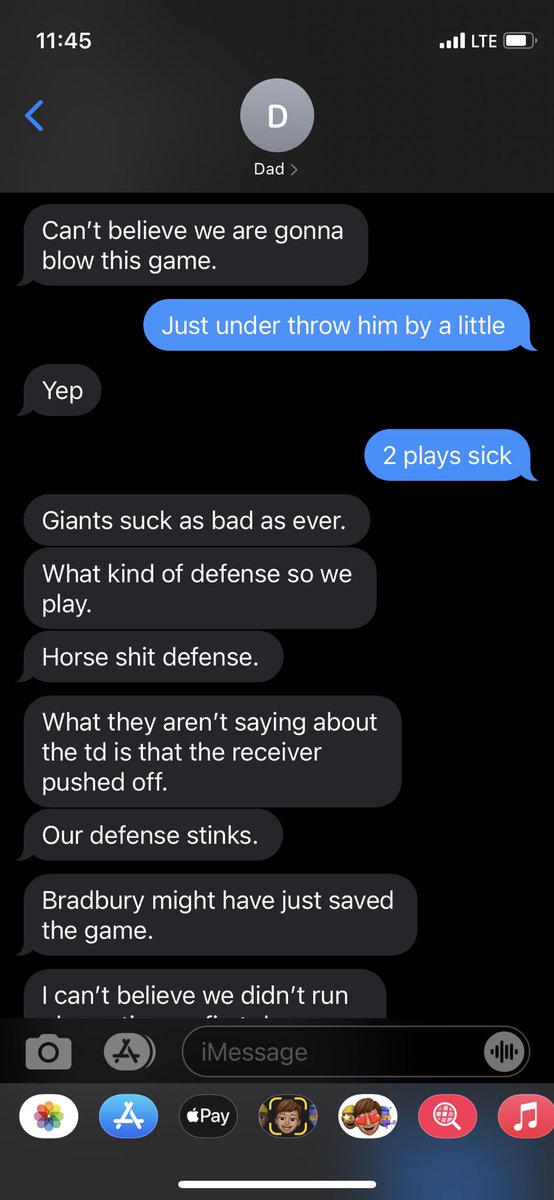 IvitelloNI's tweet photo. Welcome to another addition of my dad’s texts during giants games - “Fire everyone” https://t.co/NTRJvG1hF8