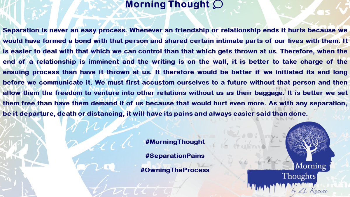 zibuse's tweet photo. Morning Thought 💭
#MorningThought
#SeparationPains
#OwningTheProcess https://t.co/YIk9XQO4E6