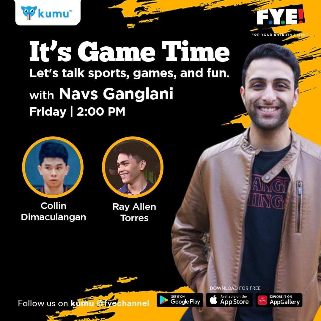 naveenganglani's tweet photo. It's a UPIS reunion on this week's episode of It's Game Time! Join me as I welcom @collindimac &amp; @rayalleeen to reminisce on old times &amp; talk about the future. Join the engagement in the comments &amp; ask your questions! Download the Kumu app now: https://t.co/VYQ4aqh4g5 https://t.co/99zIulUsFO