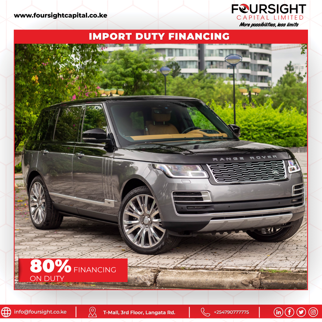 Foursightcapit1's tweet image. Get up to 80% import financing to help you cater for port charges and duty.
#importfinancing 
#foursightcapital