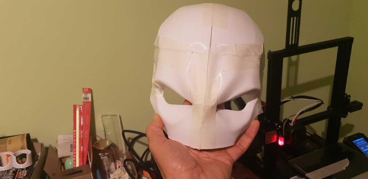 MasonwabeWeber's tweet photo. 6/8 parts printed. Hopefully have enough fillament on the spool for the last two.
Thinking of installing one way mirror eyes. Enough space inside for wiring up potential HUD in future.
#3Dprinting #IoT #softwareengineer #electronics
The World is my playground.
#RLRPG https://t.co/Ya5l4pZyhr