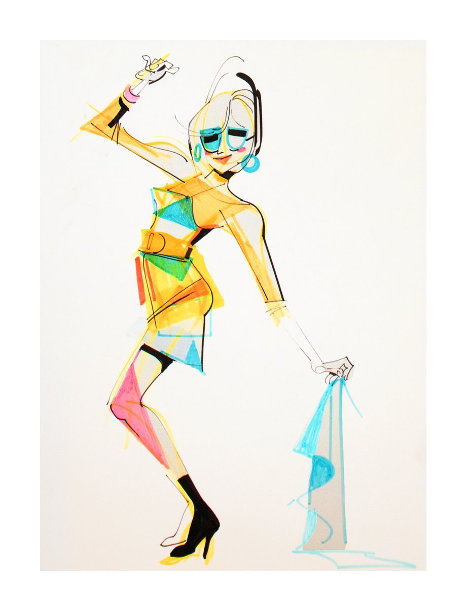 enshiart's tweet image. Daniella Go-go :) Figure drawings~