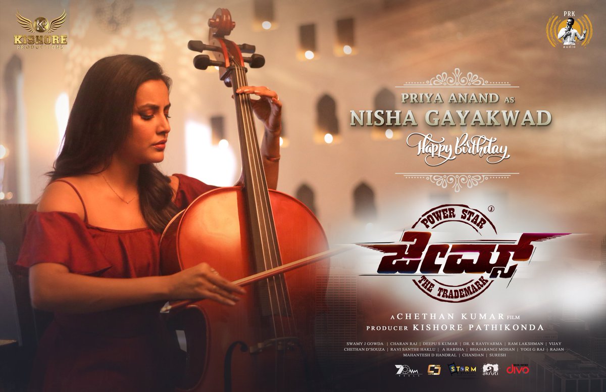 JamesTheMovie1's tweet photo. Introducing @PriyaAnand as 'Nisha Gayakwad' from #James.

#HappyBirthdayPriyaAnand

#BoloBoloJames | @PuneethRajkumar | @BahaddurChethan | @actorsrikanth | @AnuPrabhakar9 | @PRKAudio https://t.co/2KEiAfUl1b