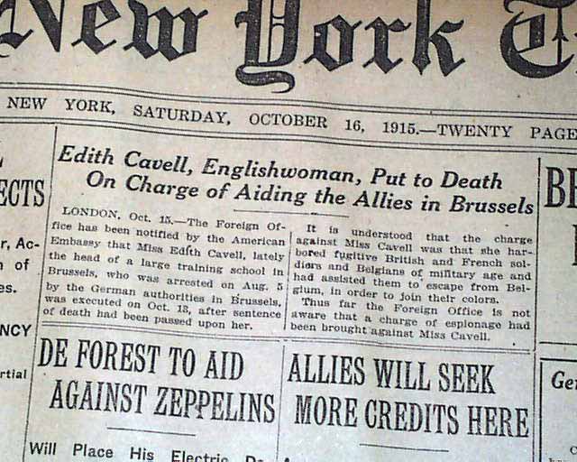 theedithlcavell's tweet photo. Alas it is true, that I, Edith Louisa Cavell hath died by execution from the German state for helping soldiers of the war. But I regret nothing and have lived a full life of service to others! May God Bless this Land and Long Live The King!! @AlisonDawe1 #KOWWI21 https://t.co/4JNj9LX0YP