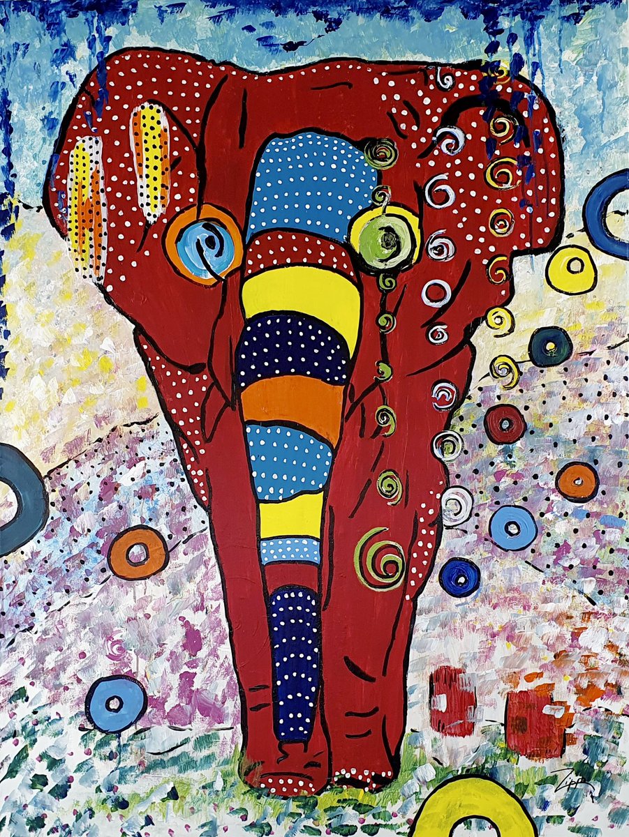 KatjaZippo's tweet photo. Pop Animal 
Canvas 80x60cm 
Acrylpainting https://t.co/qP1y0mq88K