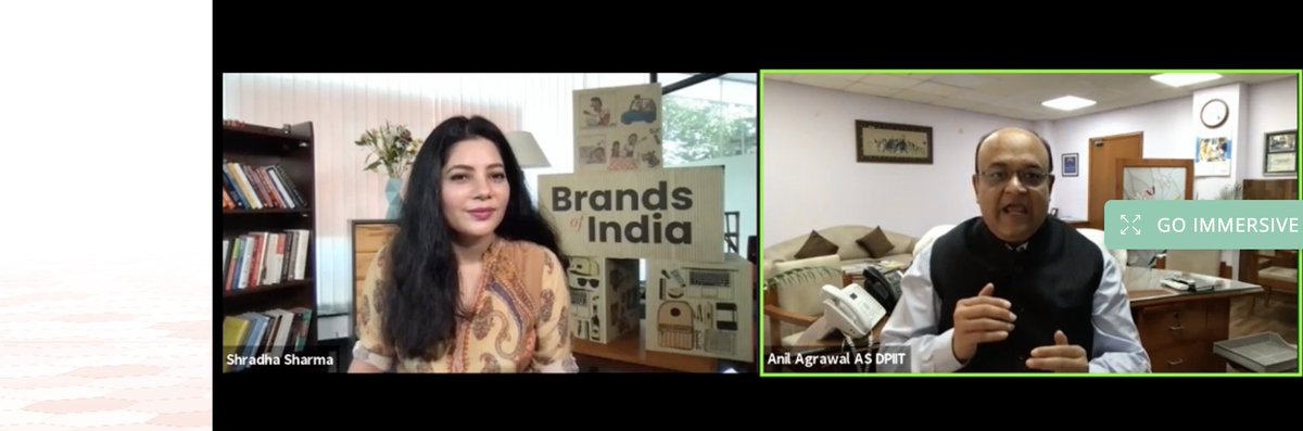 'We want to see Indian brands reaching international market', @anilarch, AS, @DIPPGOI 

@YourStoryCo #BrandsOfIndia 

@SharmaShradha