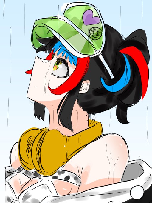 今日は雨が降ってますね
いやです 