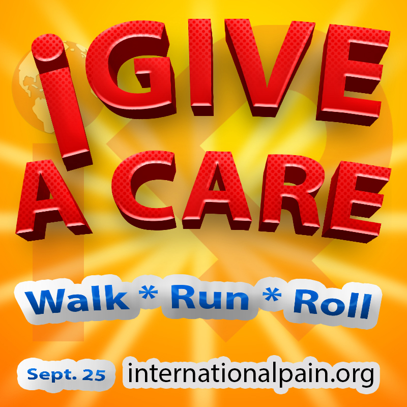 iPainOfficial's tweet photo. Join the #iGiveACare Event to bring awareness to chronic pain conditions worldwide. September 25, 2021 virtual race. Register - https://t.co/1jbhc9PPLx #ChronicPainAwareness #CPAM21 #PAM21 #ChronicPain #TeamiPain #MakeADifference #iWalk, #iRun, #iRoll https://t.co/Cs2DXJ2zbJ