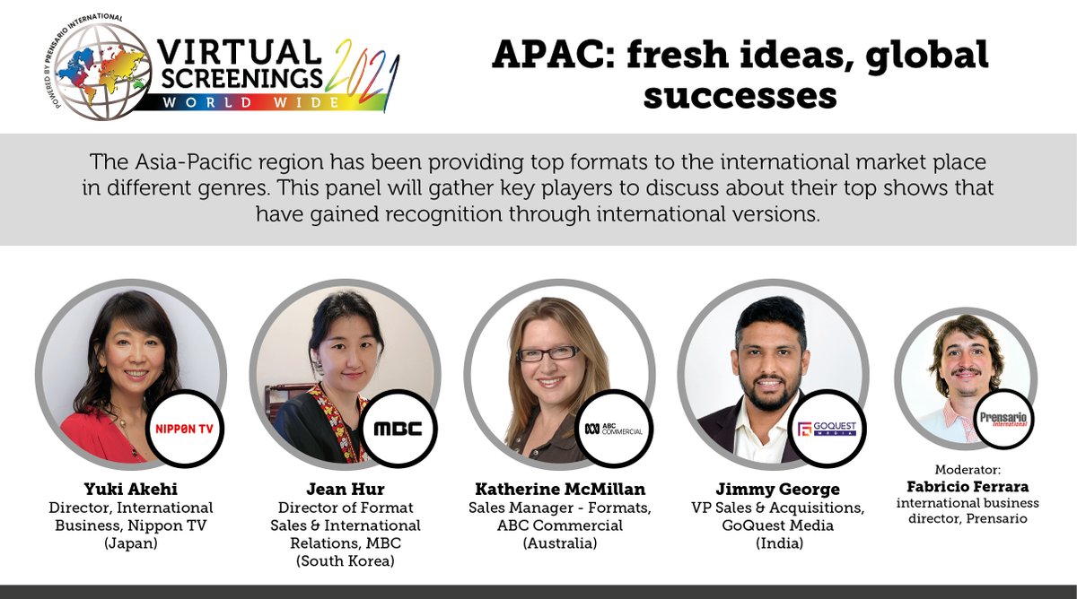 goquestmedia's tweet photo. #SaveTheDate Friday 24th Sept-tune in for an engaging chat about the trends and success stories from the APAC region with this esteemed panel. Thank you @prensario for the opportunity.
📝Register for free: https://t.co/5zTcz1DthB #VSWW #packedwithdrama #GoQuestMedia https://t.co/Mx5y1jjrxf