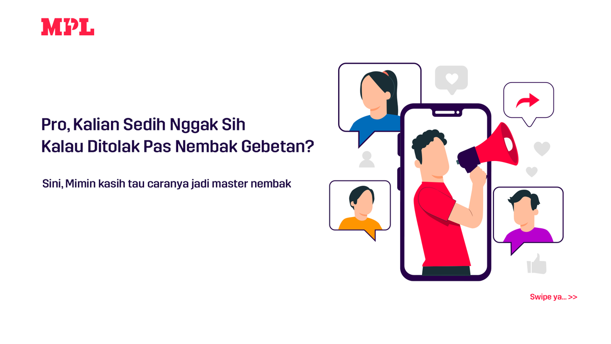 mpl_id's tweet photo. Hey Pro Player, Mimin tahu kok gimana sakitnya nembak gebetan tapi ditolak. ๐ญ
Yuk mendingan kita main tembak-tembakan di Gun Slinger aja. Kalo udah jago bisa dapetin ๐ Kemenangan lhoo. Main sekarang di ๐ฒ https://t.co/FjcPr3kFCi
#MainMPL #MPLID #MPL #MobilePremierLeague https://t.co/FqbxlW4NCu