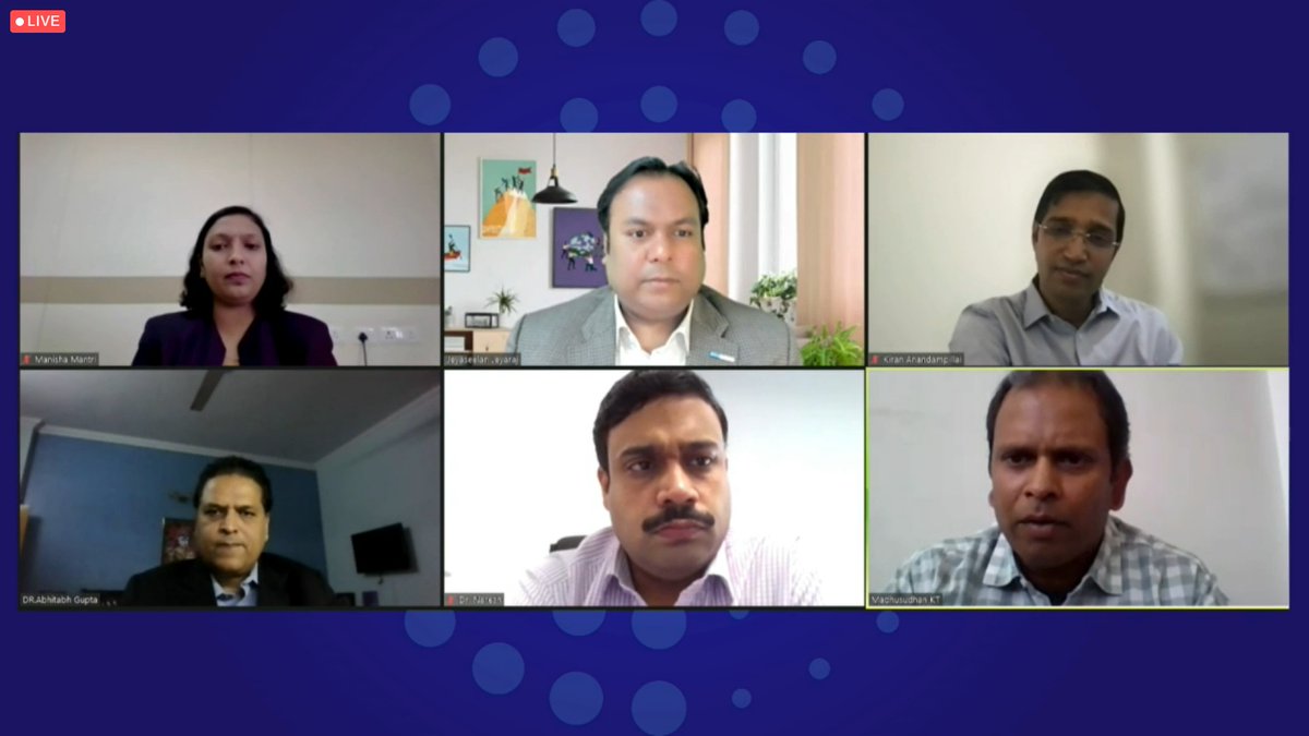 Panel on Interoperability ON now #himssindia21 <a href="/HIMSSIndia/">HIMSS India Chapter</a>