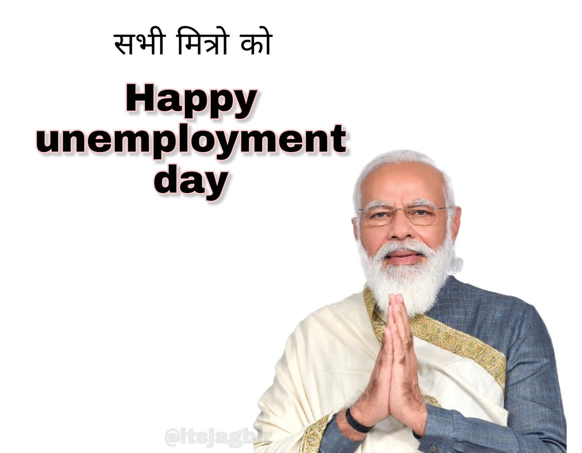 itsjagbir's tweet photo. Happy birthday modiji🎉🎊
#HappyBdayModiji #HappyBirthdayModiji #NationalUnemploymentDay #unemploymentday #India https://t.co/ueMeXBjzVd