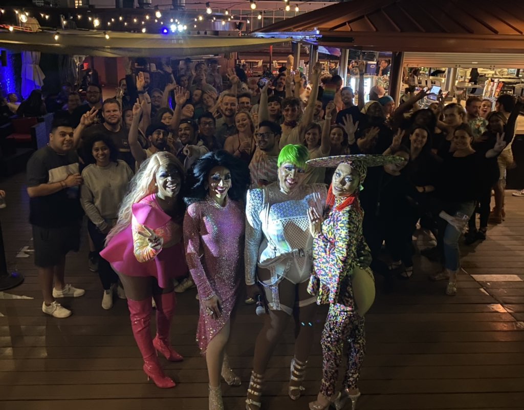 Look at these beautiful people celebrating all things <a href="/DUALIPA/">DUA LIPA</a>! 🤩Thank you to <a href="/flipphoneevents/">Flip Phone</a> for coordinating tonight’s Pop-Up Drag Show + <a href="/DomitaSanchez/">DomitaDSanchez</a>, <a href="/onya_deek/">Onya Deek</a>, Sasha Cassadine &amp; <a href="/Julia_starr_/">Julia Starr</a> for their incredible talent.

#FutureNostalgiaTour on sale TOMORROW at 12 pm.