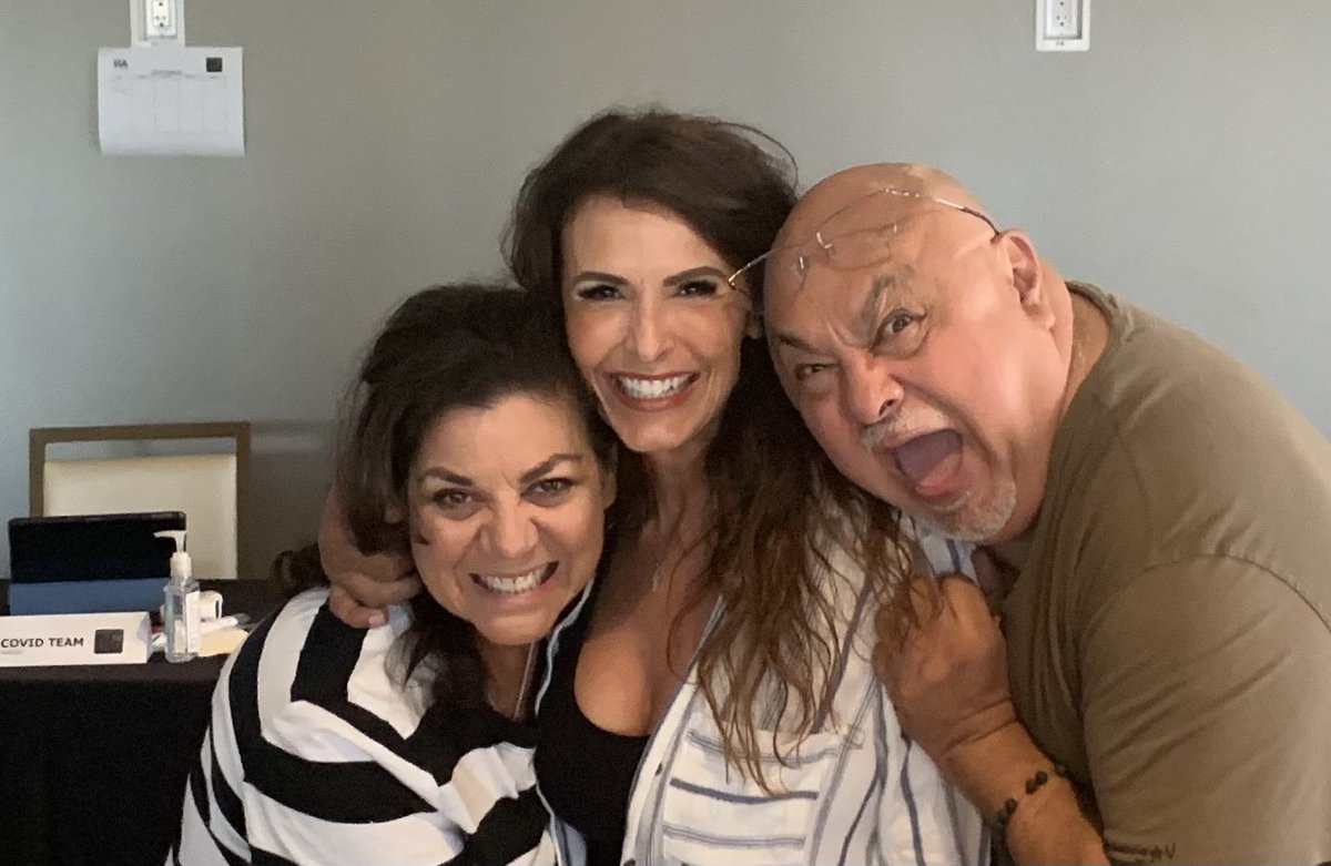 KirstenValk's tweet photo. Rick and I attacking poor Lisa Alvarado! #HAComedyFest #SanAntonio https://t.co/CRy1AQkzUY
