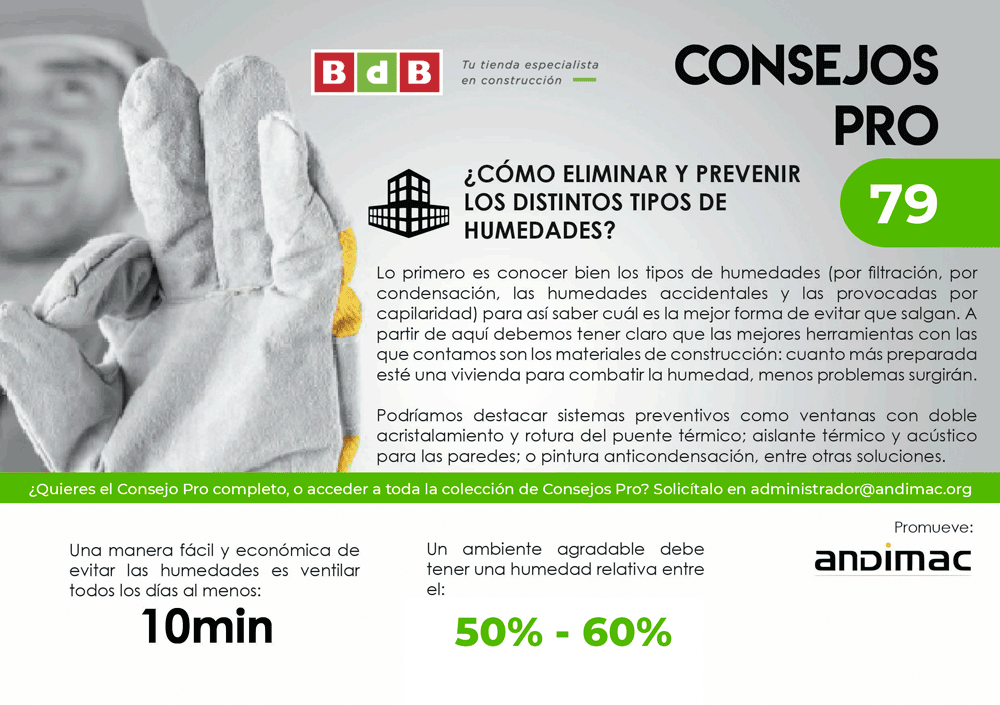 💦 Ventilar una estancia durante 10 minutos al día ayuda a prevenir humedades, pero la mejor herramienta para evitarlas en una vivienda es disponer de los materiales de construcción adecuados.

Te lo contamos en nuestro #consejoPRO de hoy. 👇