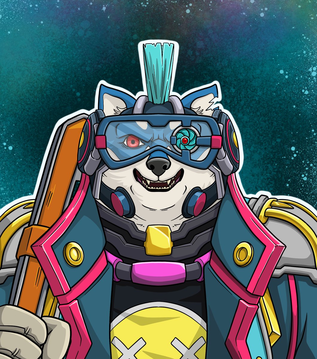 Spell__thief's tweet photo. Iskarul as my entry into the @SIPHERxyz derivative competition. Look to my profile picture for the original picture. This was a blast to create and one of the most involved derivatives I’ve done to date. #supersipher #alpha100 #Derivatives #nftart https://t.co/c37SydiCsa